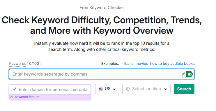 free keyword research